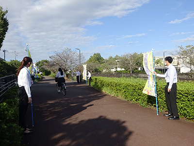 藤枝西高等学校の通学路