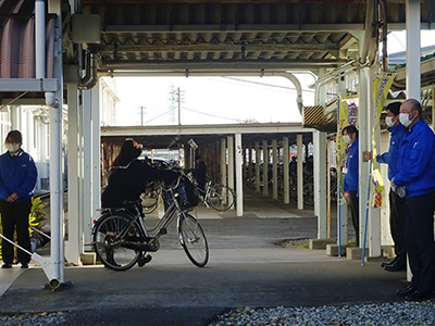 藤枝北高等学校近郊の通学路